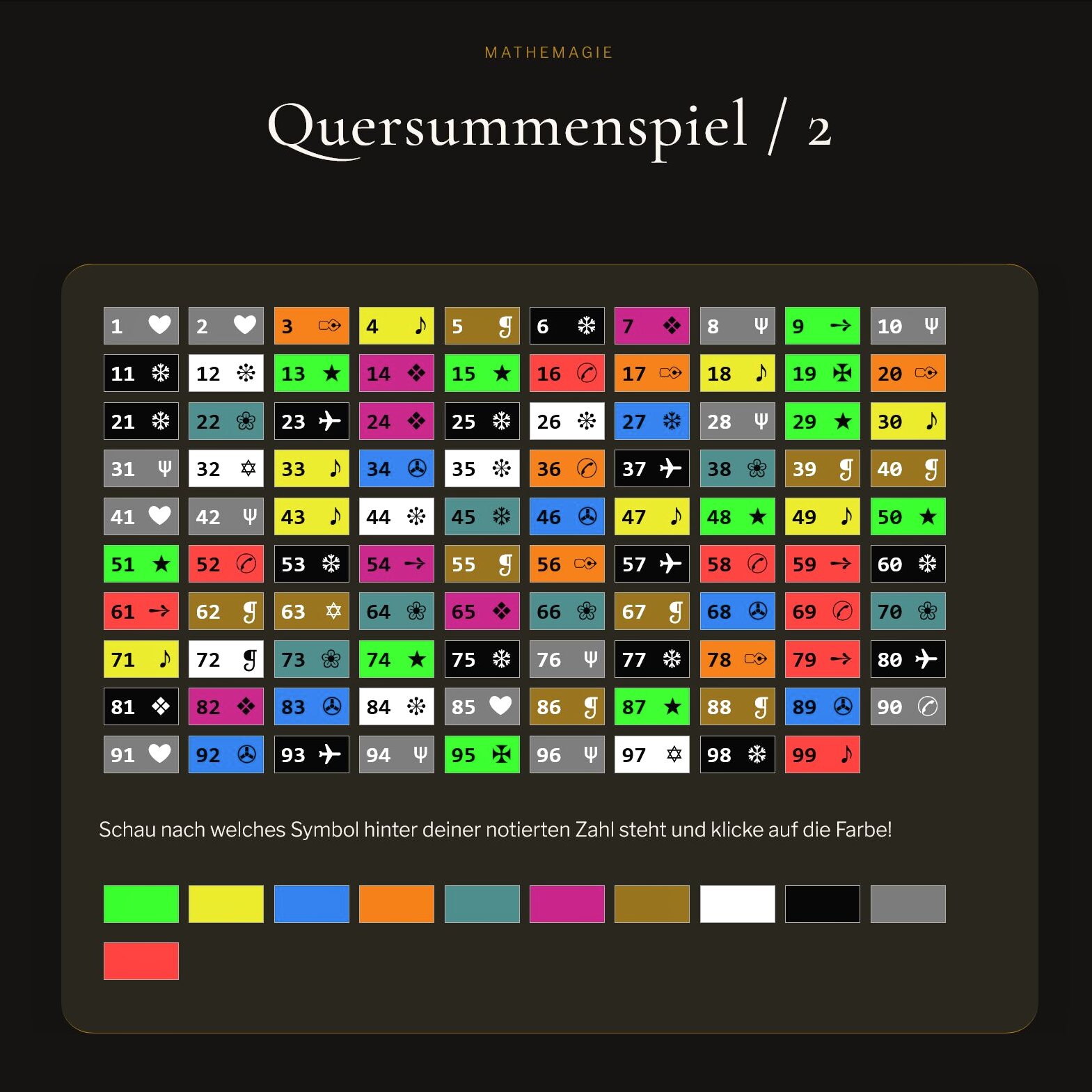 Quersummenspiel